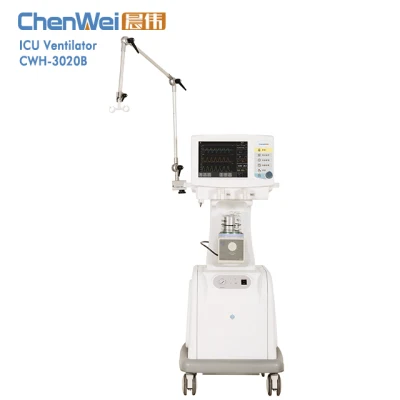 カラータッチスクリーンおよびCE/ISO Cwh-3020bを備えた集中治療室用医療人工呼吸器